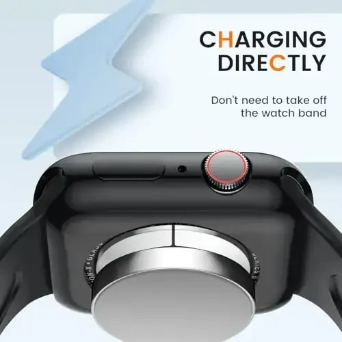 [2 Pack] Goton Bumper Case for Apple Watch Series 10 46mm, Ultra Thin Soft TPU Shockproof Case Cover Bumper Protector for iWatch Accessories (No Screen Protector) 46mm Black+Black - 5