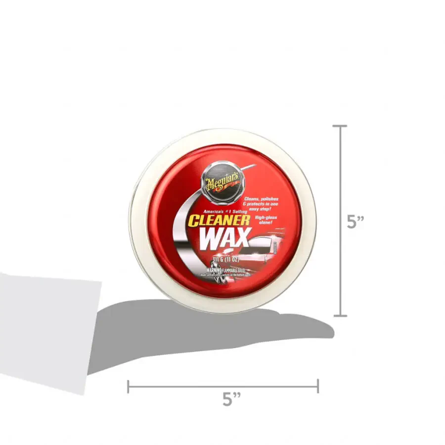 (2 pack) Meguiar's Cleaner Wax - Paste Wax Cleans, Shines and Protects in One Easy Step - A1214, 11 oz - 10