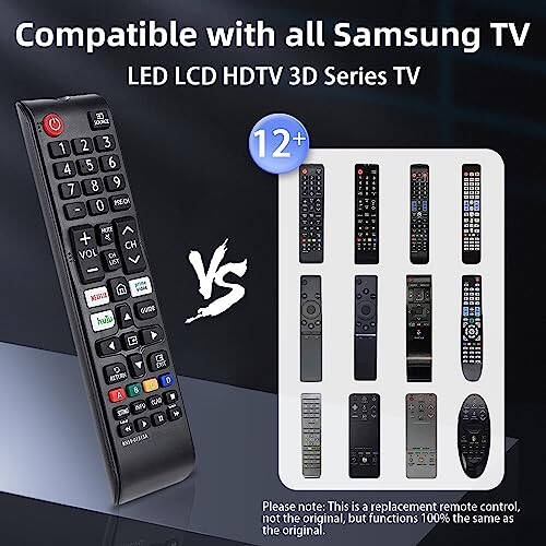 2 Pack New Universal Remote for Samsung TV, Remote Control for Samsung Smart TV, LED, LCD, HDTV, 3D TV,Remote Control for All Samsung TV - 5