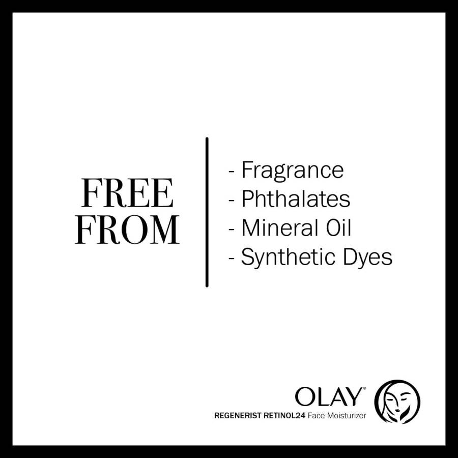 (2 pack) Olay Face Moisturizer Retinol 24 Night Cream, Regenerist, Fragrance Free Facial Moisturizer, 1.7 oz - 6