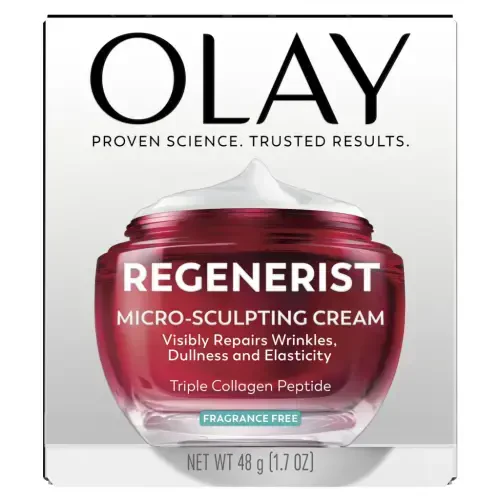 (2 pack) Olay Skin Care Face Moisturizer, Regenerist Micro-Sculpting Wrinkle Cream, Fragrance-Free, 1.7 oz - 15