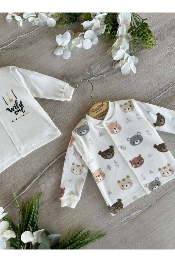 2-Pack Organic Cotton Jersey Baby Top Set Bears - 2