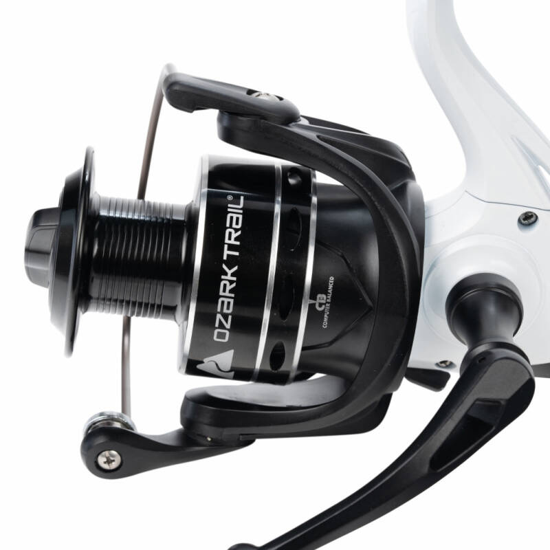 (2 pack) Ozark Trail OT 5000 Spin Reel, Black with Silver - 5