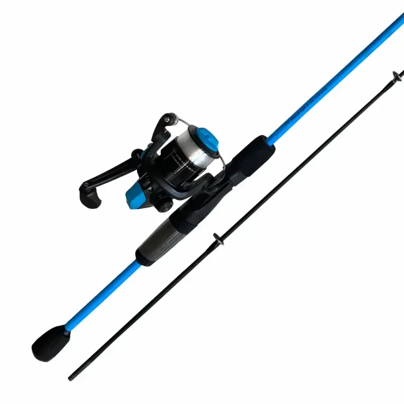(2 pack) Ozark Trail Wayfarer Spinning Fishing Rod and Reel Combo, Blue - 2