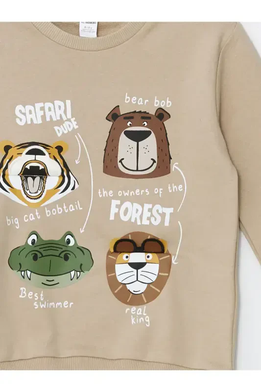 2-Pack Printed Long Sleeve Baby Boy Sweatshirt - 6