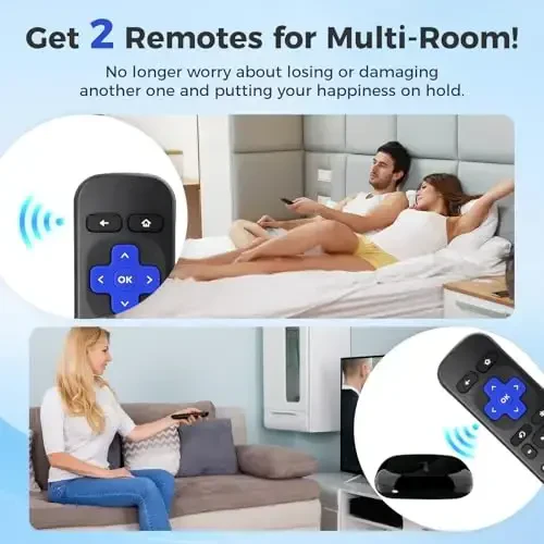（2 Pack） Replacement Remote for Roku-Box-Express-Player-Premiere - NOT for Any TVs or Sticks - 3