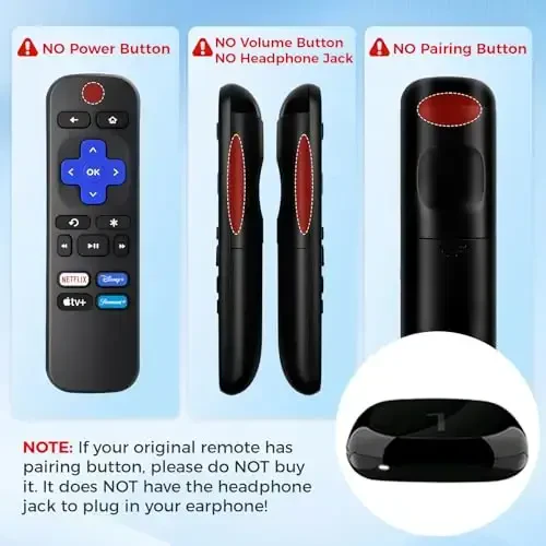 （2 Pack） Replacement Remote for Roku-Box-Express-Player-Premiere - NOT for Any TVs or Sticks - 4