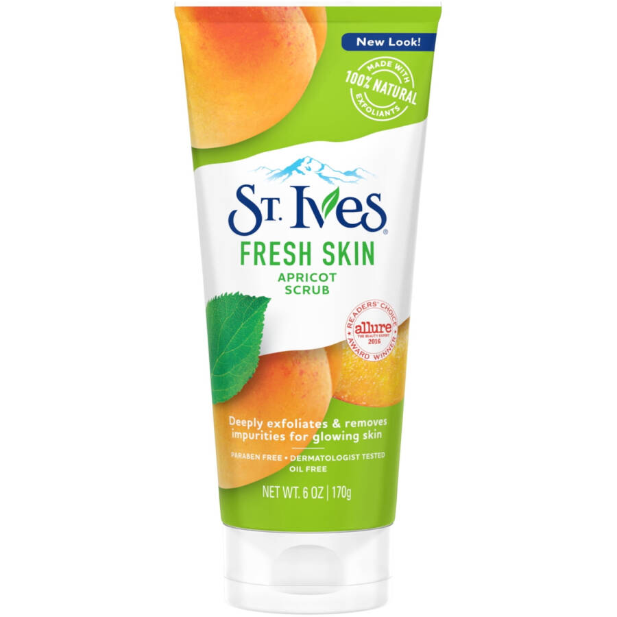 2 Pack St.Ives Naturally Clear Fresh Skin Apricot Scrub 6 Oz Each - 2