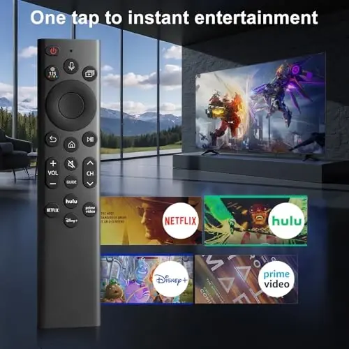 【2 Pack】 Voice Remote Replacement for Samsung-TV-Remote-Control, Compatible with All Samsung Frame Neo QLED UHD 4K 8K Series Smart TVs with Voice Control and 2-Year Warranty - 6