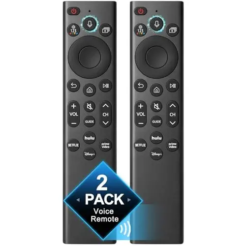 【2 Pack】 Voice Remote Replacement for Samsung-TV-Remote-Control, Compatible with All Samsung Frame Neo QLED UHD 4K 8K Series Smart TVs with Voice Control and 2-Year Warranty - 1