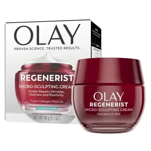 (2 пачки) Olay Skin Care Face Moisturizer, Regenerist Micro-Sculpting Wrinkle Cream, Fragrance-Free, 1.7 oz - 21