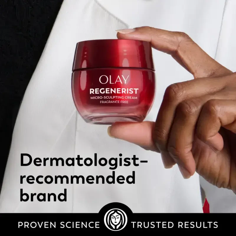 (2 пачки) Olay Skin Care Face Moisturizer, Regenerist Micro-Sculpting Wrinkle Cream, Fragrance-Free, 1.7 oz - 28