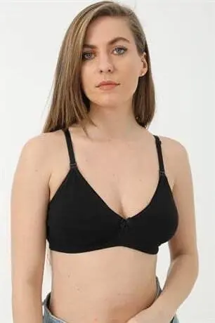 2 Paket Qora Emizish Suhbatini Paxta Spandeksli - 6