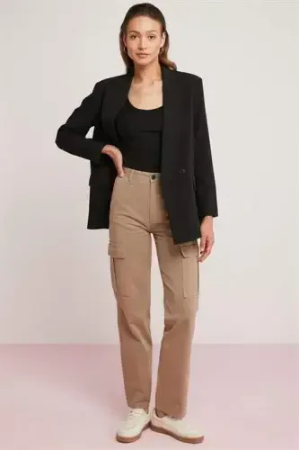 2 Пакетдаги Қора Рангли Қаторли Камзол - 3