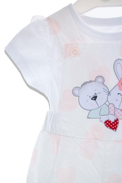 2 PARÇALI SEVİMLİ HAYVANLAR KIZ BEBEK SALOPET KIZ BEBEK TAKIM - RENK - 13