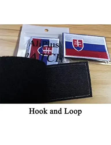 2 PCS AliPlus Slovak Flag Patches Kashtalashtirilgan Taktik Harbiy Patch Patch Hook and Loop Slovakiya Respublikasi 0 - 5