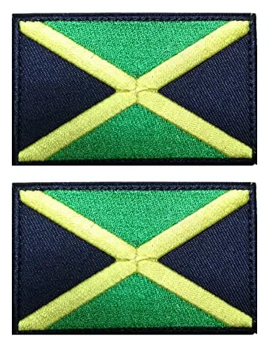 2 PCS AliPlus Yamayka Bayrog'i kashtasi taktik harbiy axloq yamog'i Applique mahkamlagich ilgak va halqa - 1