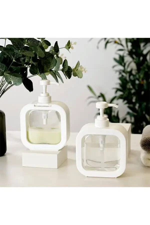 2 Pcs Countertop 500ml 300ml Bathroom Kitchen Liquid Soap Dispenser | Bathroom Kitchen Dishwashing Sink Detergent Dispenser - 2