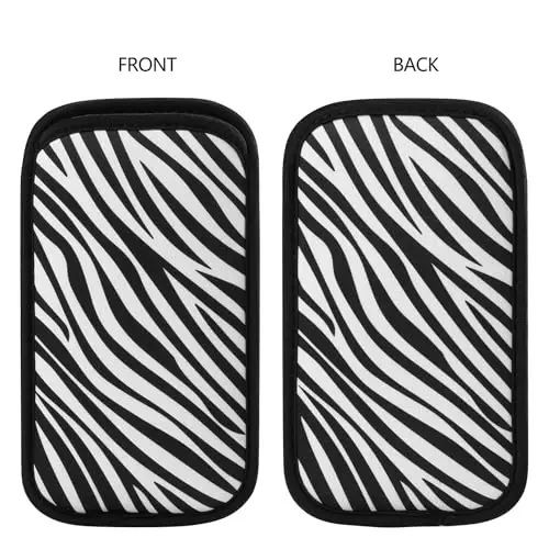 2 PCs Neoprene Cell Phone Sleeve Phone Pouch Compatible for Apple iPhone 16 Pro Max 16 Plus XS Max Galaxy S25 Ultra S25+ S24 FE A16 A35 A55 Pixel 9 Pro XL Moto G Play Power (Large, Zebra) - 5