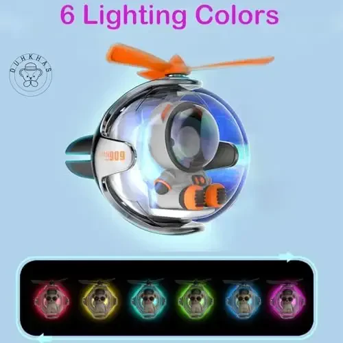 2 Pcs Pilot Car Air Freshener, Cute Duck Car Vent Clip Air Freshener Automotive Air Outlet Fan Diffuser, Automotive Interiors Vent Decoration (Bear+Bodun) - 3