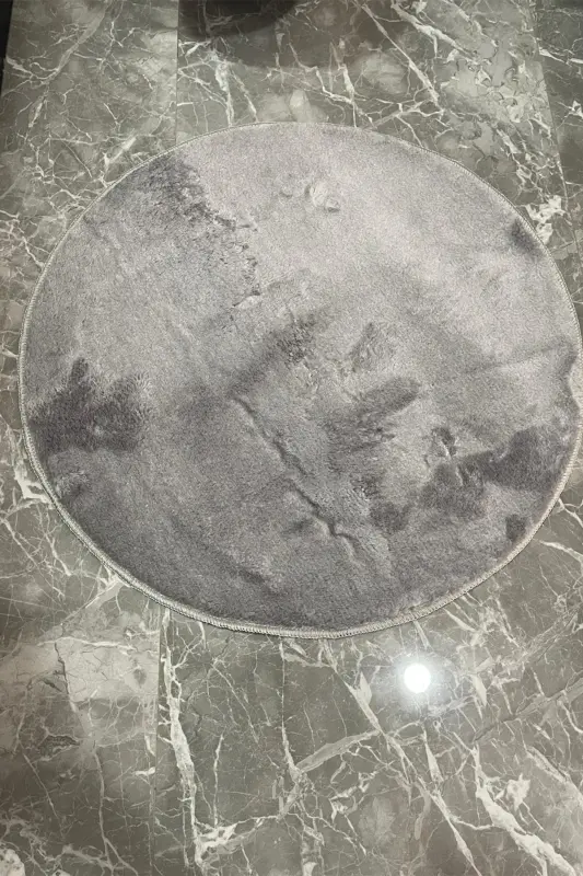 2 pcs Round Bathroom Rug Toilet Set 80x80 and 100x100 - 5