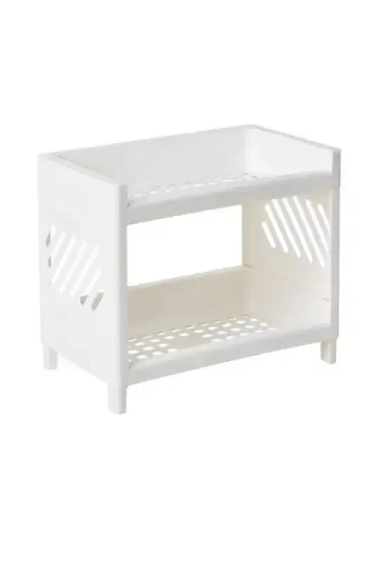 2 Pcs Venice 2 Tier Desktop Organizer Jewelry Makeup Shelf Office Organizer Bathroom Perfume Stand - 6