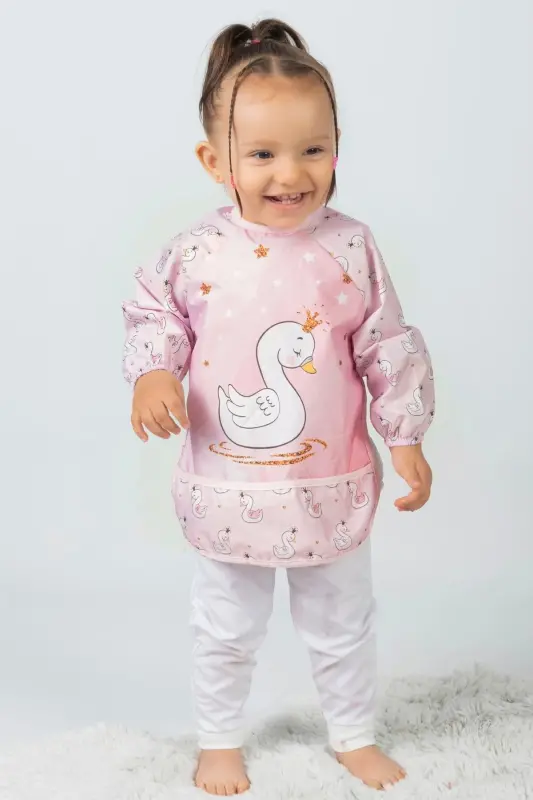 2 Pcs Wearable Baby Bibs Liquid-Proof Microfiber - 3