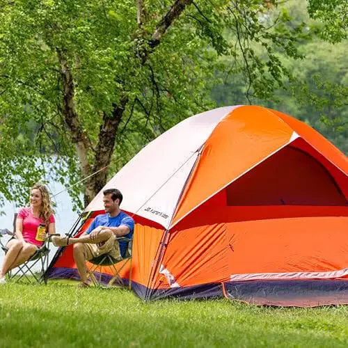 2 Person Camping Tent 4 Person Tents for Camping Windproof Tents for Camping Hiking Backpacking Traveling 2/3/4 Family People Tents for Camping Portable Tent with Carry Bag - 6