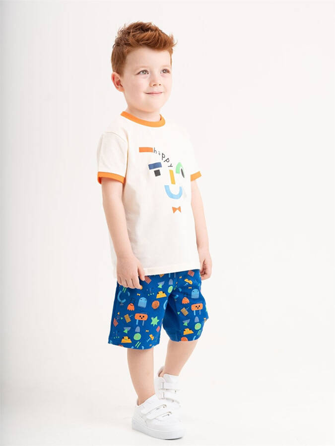 2-Piece Baby Boy T-Shirt and Shorts Set with Crew Neck - 6