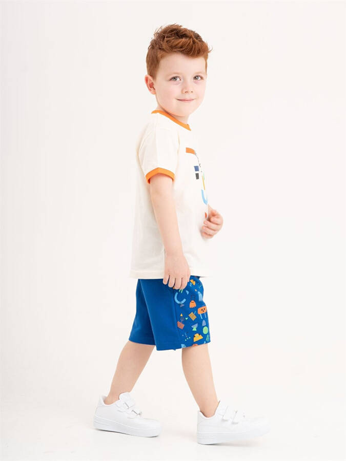 2-Piece Baby Boy T-Shirt and Shorts Set with Crew Neck - 7