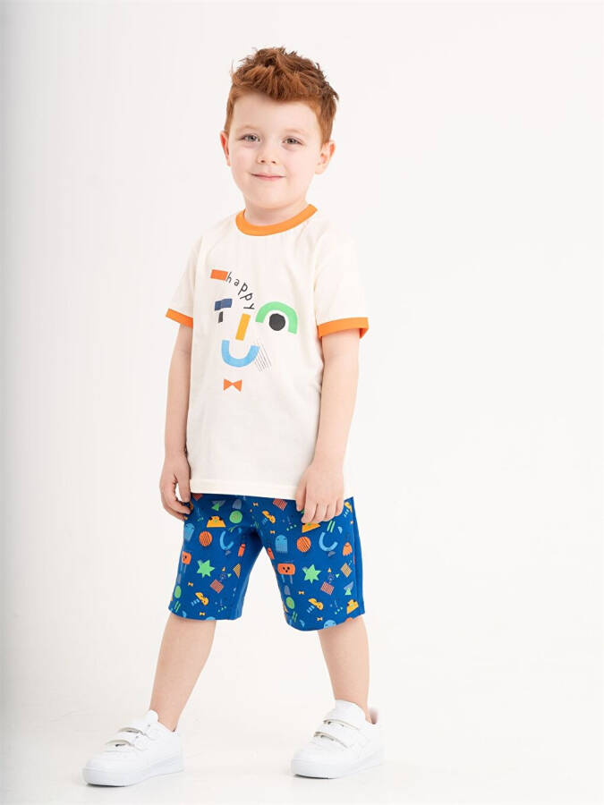 2-Piece Baby Boy T-Shirt and Shorts Set with Crew Neck - 1