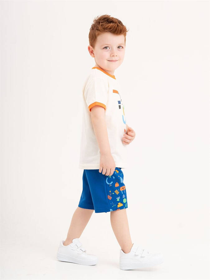 2-Piece Baby Boy T-Shirt and Shorts Set with Crew Neck - 3