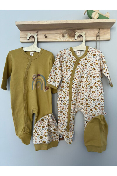 2-Piece Baby Romper and Hat Set | Cotton, Comfortable and Elegant Design - 1