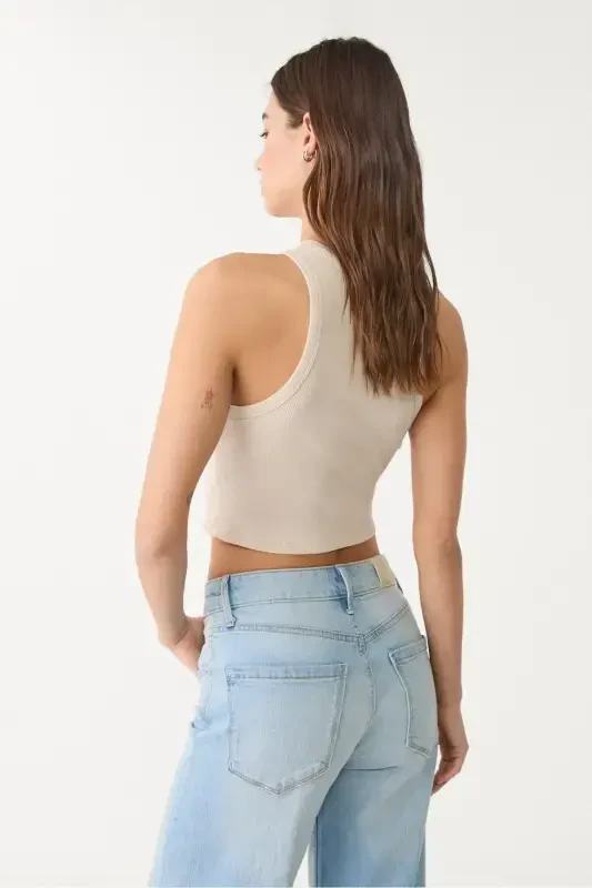 2-Piece Basic Ribbed Crop Top Set - 5