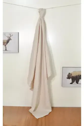 2-Piece Muslin Baby Blanket Set | 100x100 Cm | 100% Cotton | Brick Red & Beige | For Sensitive Skin-Beige - 5