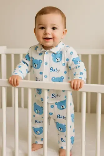 2-Piece Newborn Ribbed Organic Cotton Set - 1