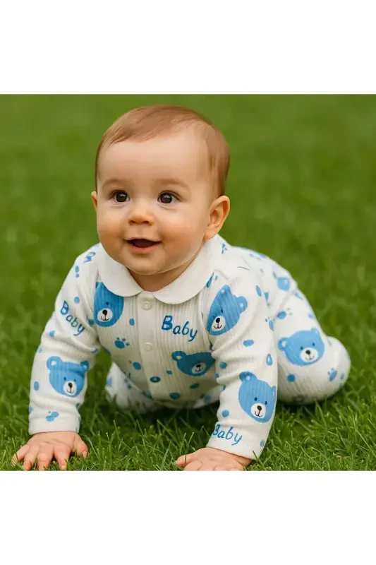 2-Piece Newborn Ribbed Organic Cotton Set - 4