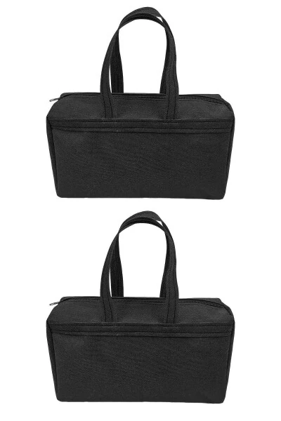 2-Piece SET - Handheld, Waterproof Fabric, Makeup Bag, Travel Makeup Bag - 15