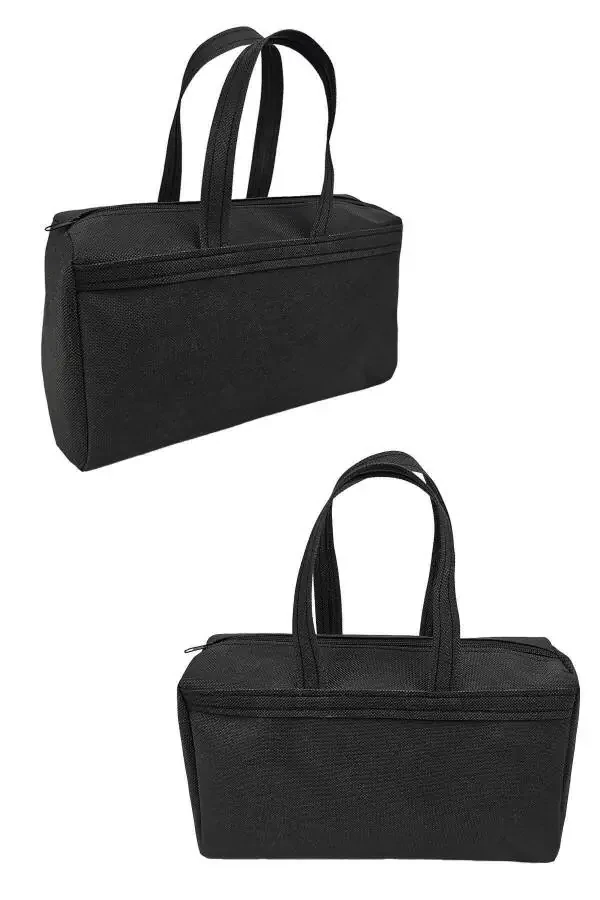 2-Piece SET - Handheld, Waterproof Fabric, Makeup Bag, Travel Makeup Bag - 6