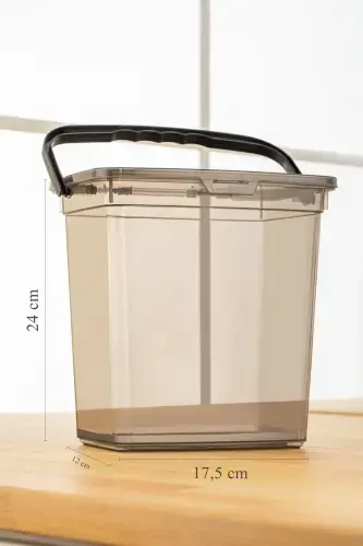 2-Piece Set Labeled Lidded Detergent Storage Container - Portable Tablet Detergent Storage Box Platinum - 2