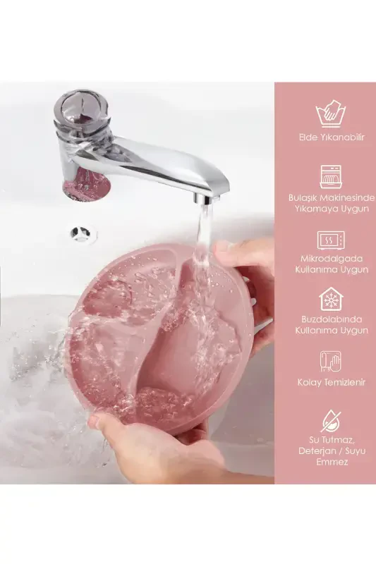 2-Piece Silicone Baby Feeding Set - Suction Plate - 5