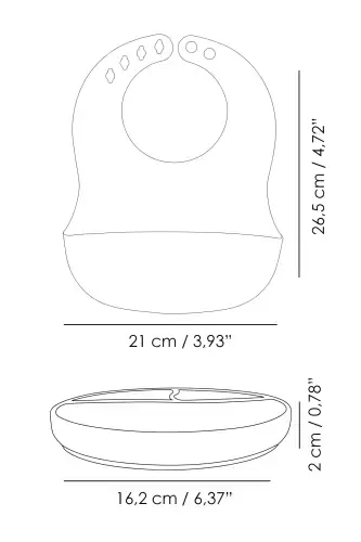 2-Piece Silicone Baby Feeding Set - Suction Plate - 7