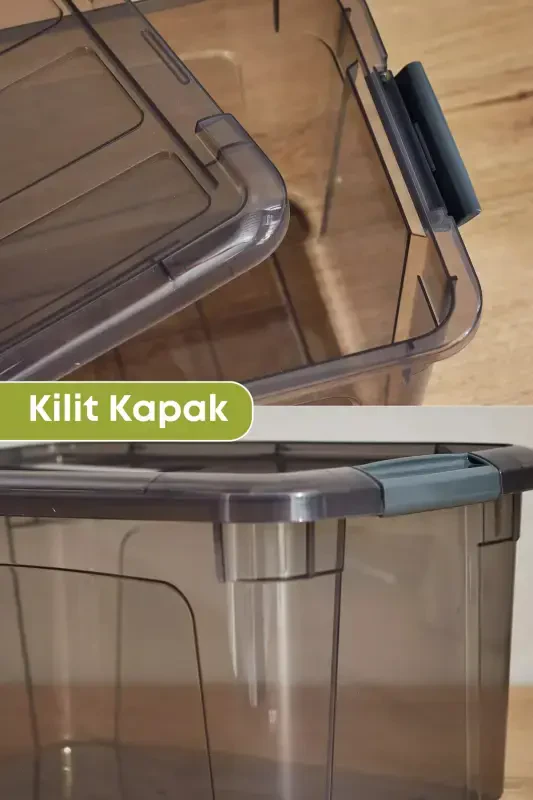 2 Pieces Locked Food Meat Mince Storage Container Refrigerator Organizer 3 Lt.-Deepfreeze-2'Li 3 LT - 4