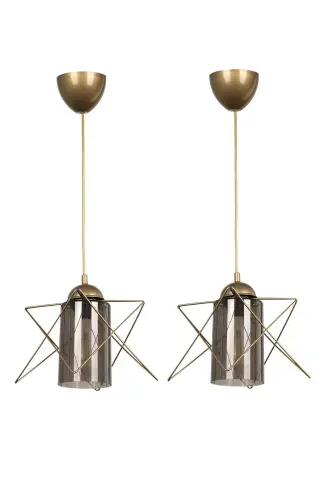 2 Pieces Modes Single Antique-Smoked Acrylic 