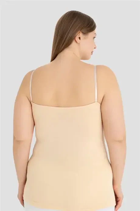 2 Pieces of Nude Color Women's Nursing Tank Top Cotton Lycra - 7