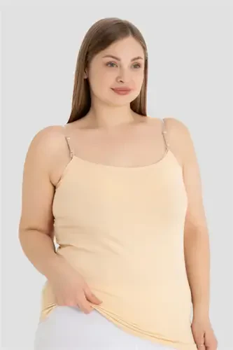 2 Pieces of Nude Color Women's Nursing Tank Top Cotton Lycra - 5