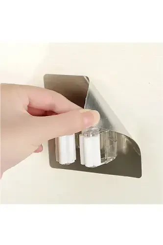 2 Pieces Wall Mounted Mop and Broom Holder Gold. - GENEL MARKALAR (1)