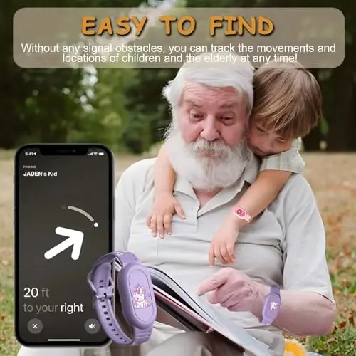 [2 шт.] Милый браслет для Galaxy SmartTag 2 (2023), Силиконовый мультяшный держатель для браслета Smart Tag 2, совместимый с Samsung SmartTag 2, водонепроницаемый чехол Smart Tag 2 для детей и пожилых людей (единорог и пончики) - 4