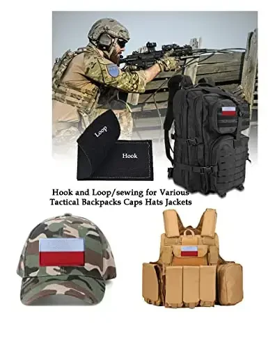 2 шт. Нашивки AliPlus с флагом Польши, нашивка с флагом Индонезии, Монако, вышитая нашивка для поднятия боевого духа, крючок и петля - 4