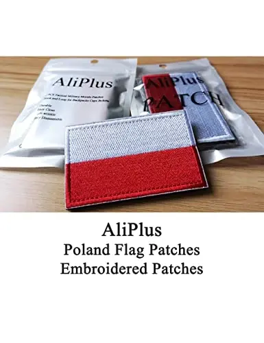 2 шт. Нашивки AliPlus с флагом Польши, нашивка с флагом Индонезии, Монако, вышитая нашивка для поднятия боевого духа, крючок и петля - ALIPLUS (1)